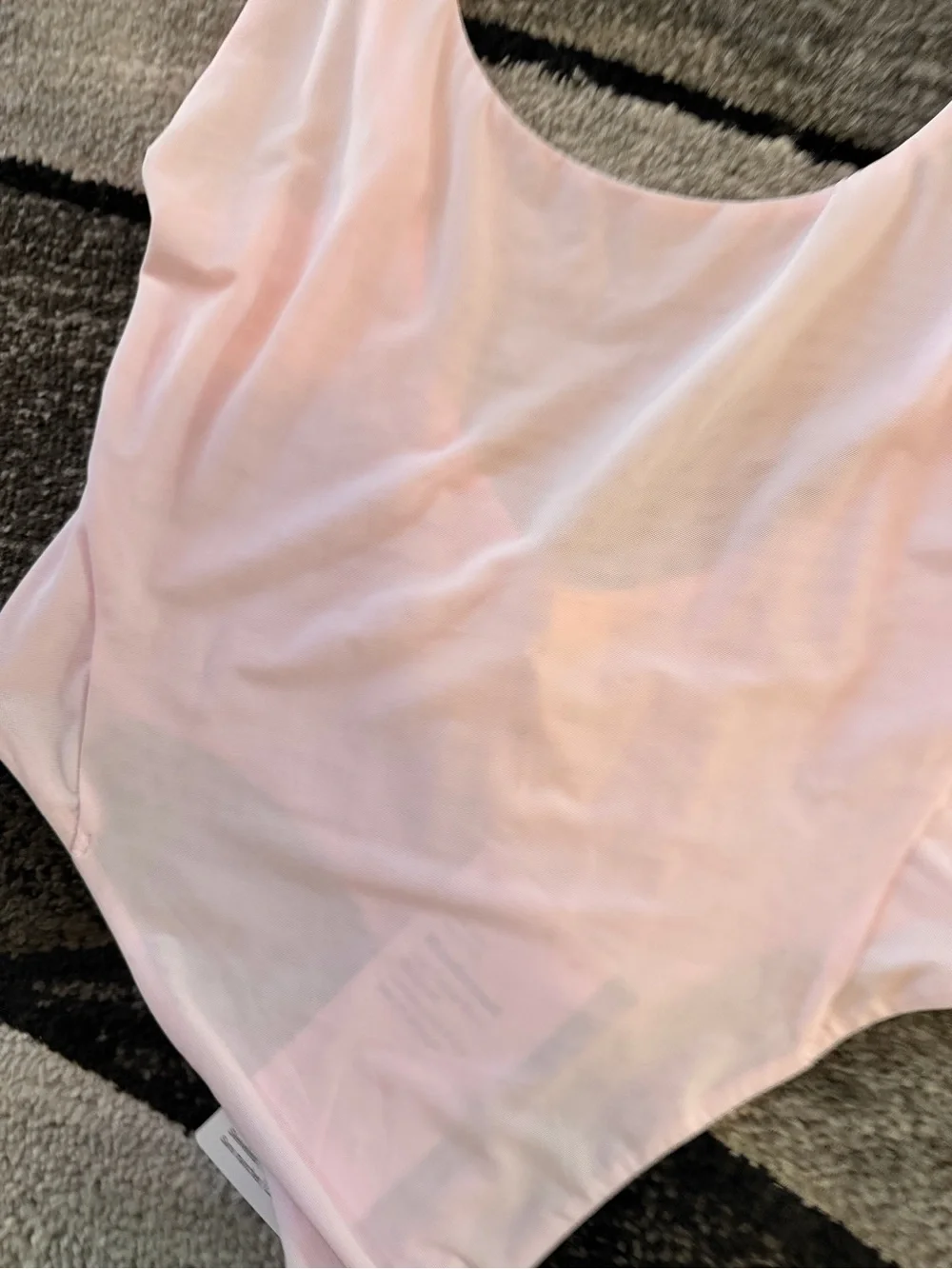 lululemon athletica Scoop-Neck One-Piece Swimsuit — Pale Pink